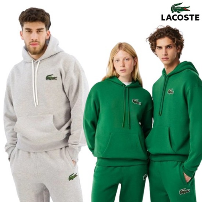 LACOSTE  루즈핏 빅크록 긴팔 후드티 티셔츠SH6404