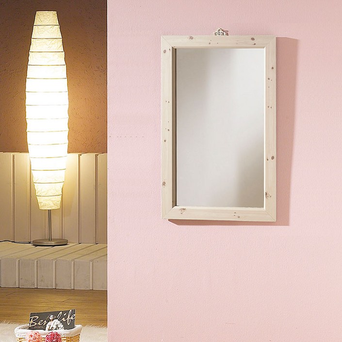 우드웰 벽걸이 사각거울 400 x 800 mm