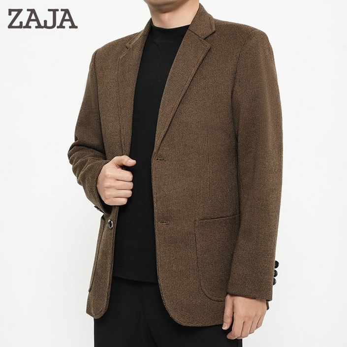 ZAJA 슬림 남성 정장자켓 블레이저 모직 오피스룩 아우터