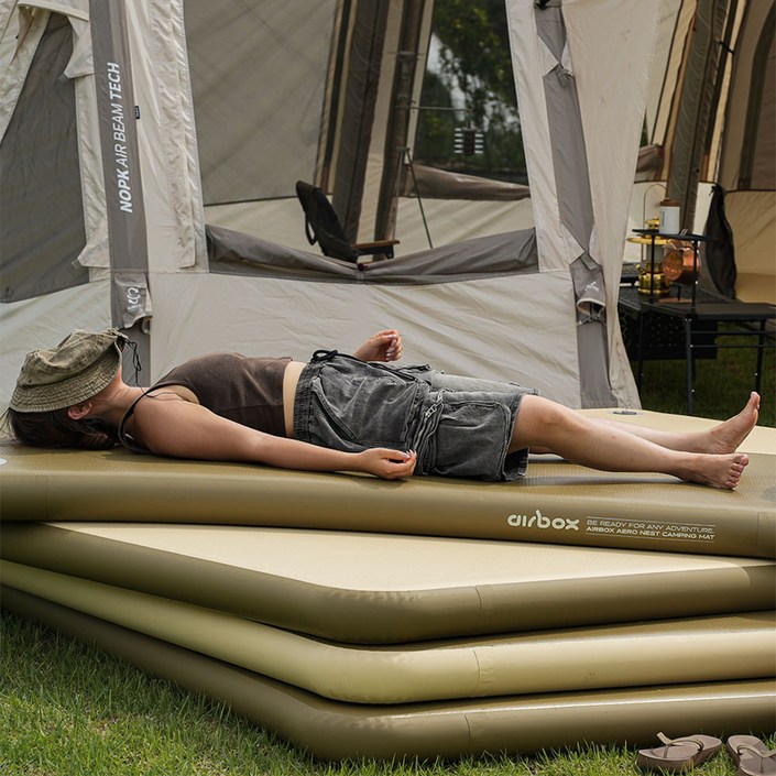 에어박스 에어매트 에어로네스트 경량  10cm 캠핑매트