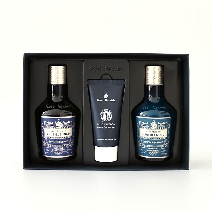 스콧해미쉬 블루 블렌디드 토너 에센스+로션 에센스+블루 프리덤 캡슐 클렌징폼