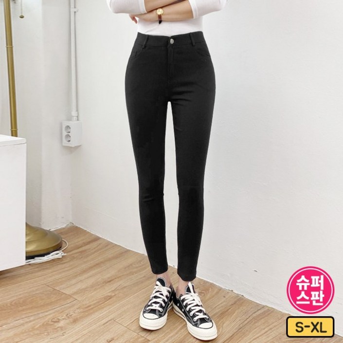 가비진 여성용 스판 키작녀 스키니 팬츠 0049