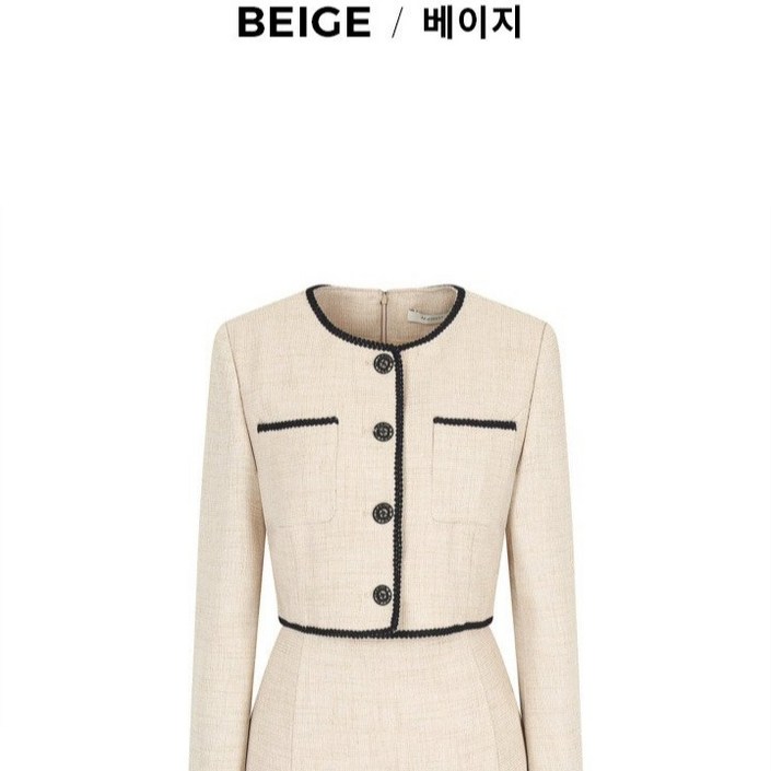 JJ JIGOTT 브레이드 패치 포켓 원피스GP4A0OP811DJ