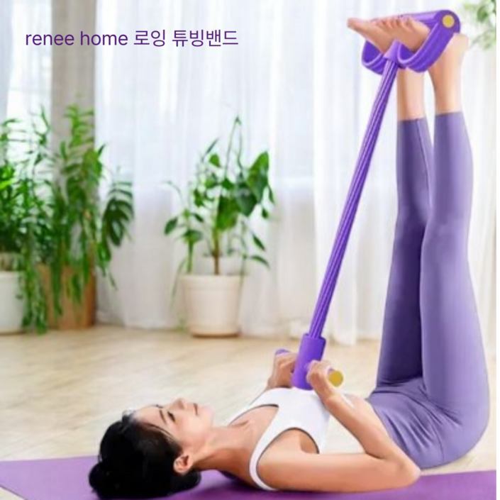 르네홈 홈트 전신 스트레칭 로잉 튜빙밴드