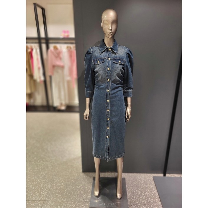 제시뉴욕 허리셔링 데님 원피스 JEW5NDA6590