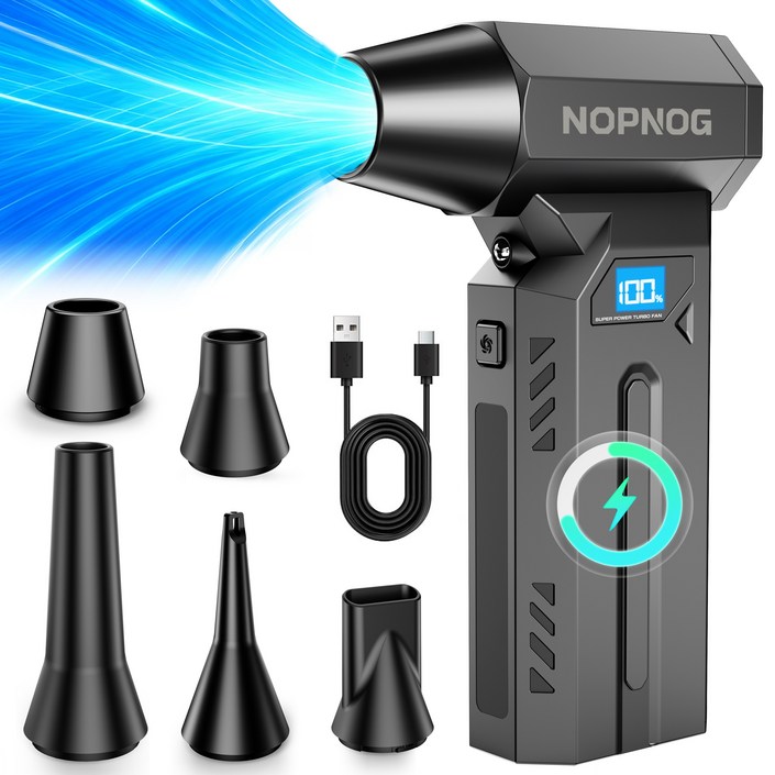 Z7 4단계 터보 제트 블로워 무선 에어건 초고속 140000RPM LED 조명  배터리 잔량 표시 휴대용 포켓 사이즈 캠핑자동차 세차청소용