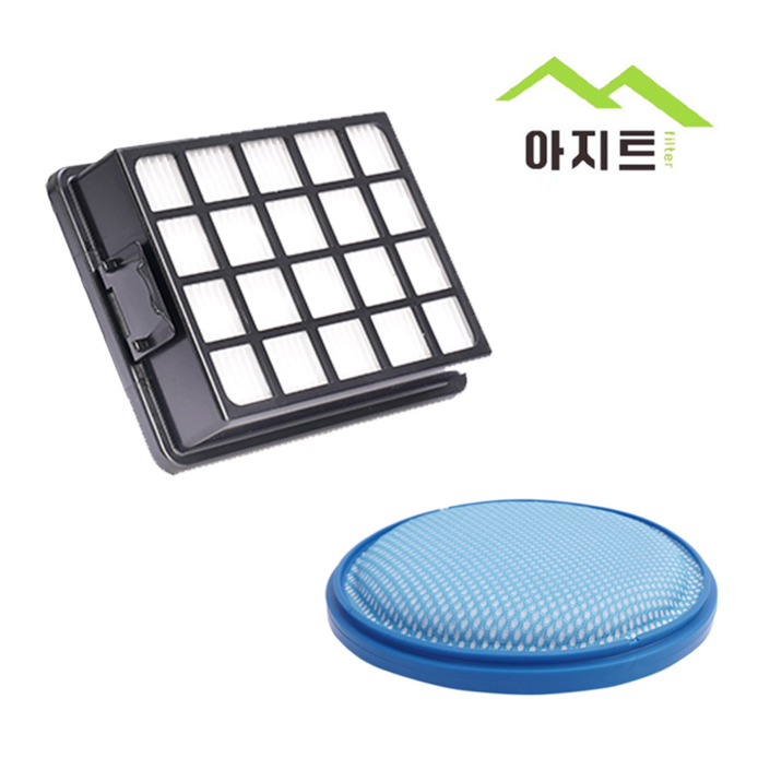 아지트필터 삼성 청소기 파워 모션 4000 스펀지 먼지 헤파 필터 VC33M4149L3 VC33M4149LD VC33M4151L4, 1세트, 스펀지필터헤파필터
