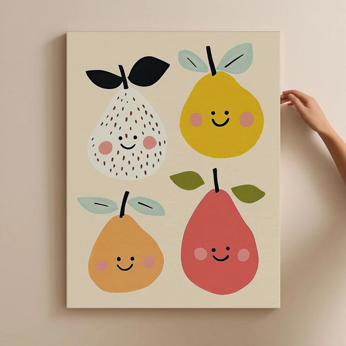 모던 동물 일러스트 아이방 인테리어 그림 27종 캔버스 그림액자 1927 아기방 벽장식 동물그림