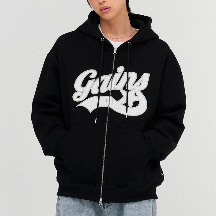 아플리케 스타로고 후드집업 6COLOR