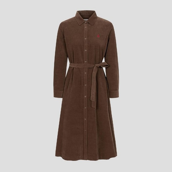 백화점정품 빈폴 여성 셔츠 블라우스 코듀로이 원피스  브라운 BF5971C03D 여자가성비선물 빈폴여성티셔츠 빈폴출근복 빈폴셔츠 여성옷선물 여방코듀로이 여방