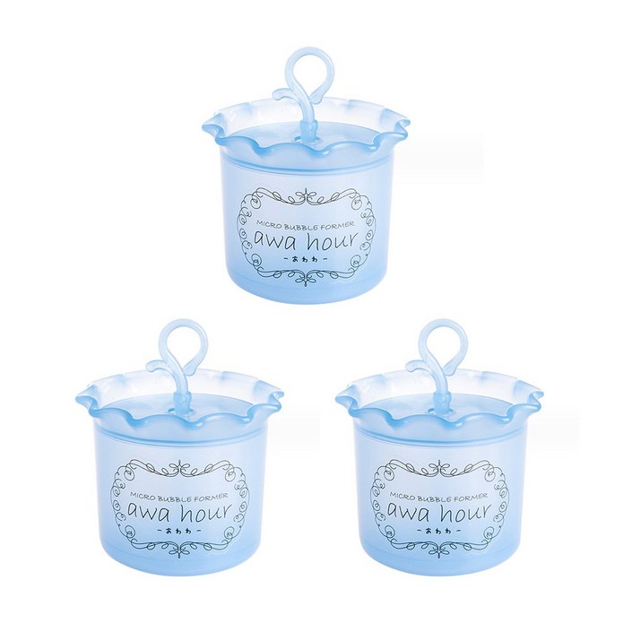클렌징 버블 세안기 버블 메이커 개별포장, 3개, 블루