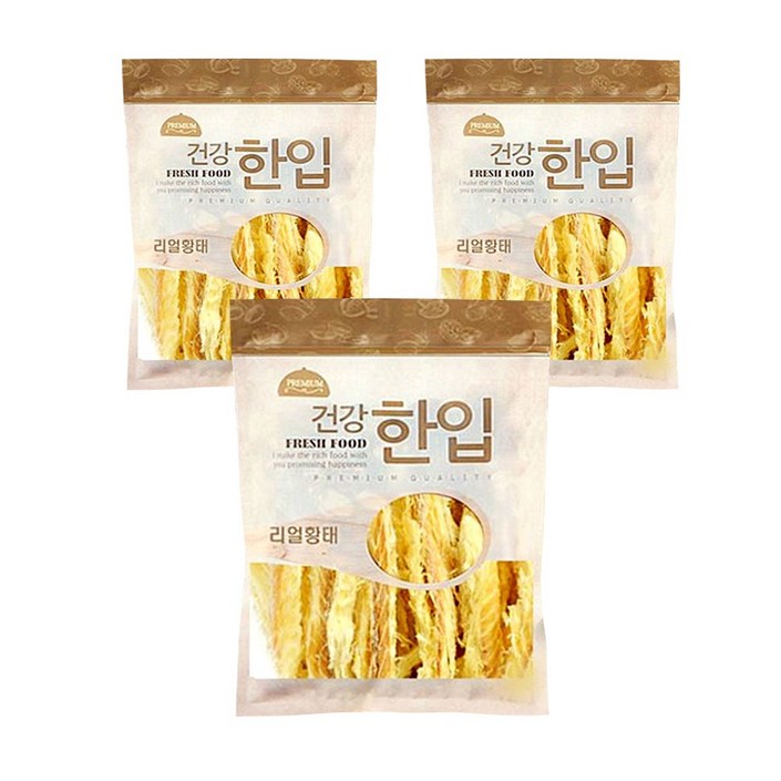 수제명가 셰프시리즈 건강 한입 애견간식, 리얼황태, 3개 수제명가 셰프시리즈 건강 한입 애견간식, 리얼황태, 3개