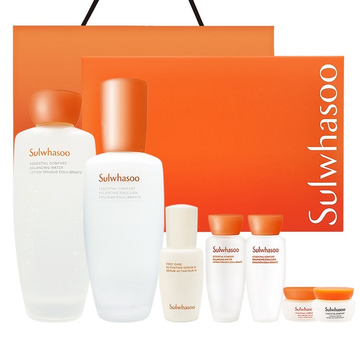 NEW 설화수 자음 2종 세트 쇼핑백 포함 자음수150ml,자음유액125ml,윤조에센스8ml,탄력크림5ml,자음수15ml,자음유액15ml,탄력크림5ml