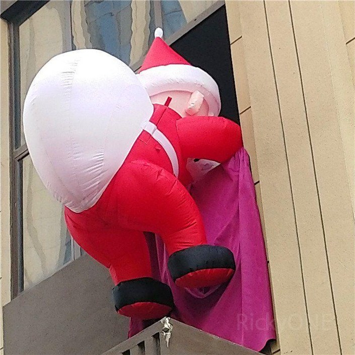 벽타는산타 풍선 크리스마스 소품 대형인형 2m