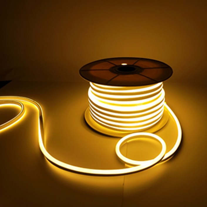 선세이브 LED 네온플렉스 10m AC 220V 논네온 줄조명 전원포함, 1개, 웜화이트