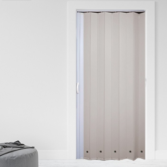 이케이몰 자바라 문 커튼 접이식 슬라이딩 홀딩 도어 방염 그레이 사이즈 선택 및 기재