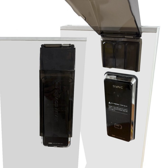 도어락 레인커버 방수커버 빗물방지 비막음 번호키방수 보조키 샤시문 유리문 RC3