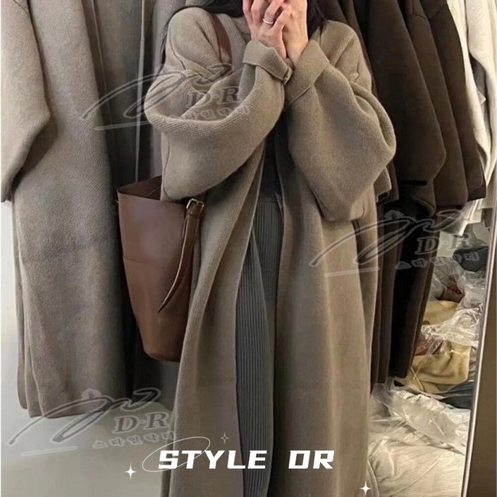 스타일닥터 여성 롱 스웨터 단색 가디건 코트