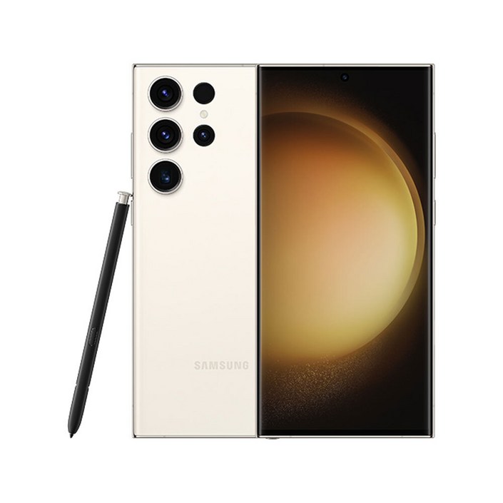 삼성 갤럭시 S23울트라 중고 공기계 핸드폰, 512GB, 크림A급