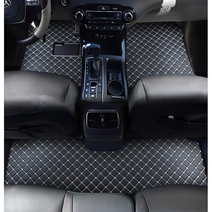 지엠지모터스 자동차 매트 카매트 퀼팅 가죽 바닥 장판 시공 효과 1열 2열 플로어 호환매트