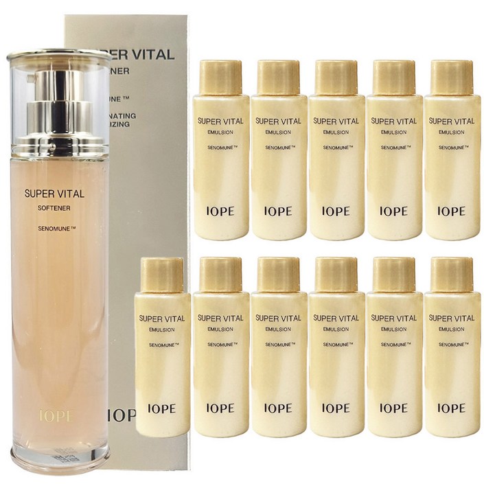아이오페 슈퍼바이탈 스킨 소프너150ml+에멀젼18ml x11개 증정