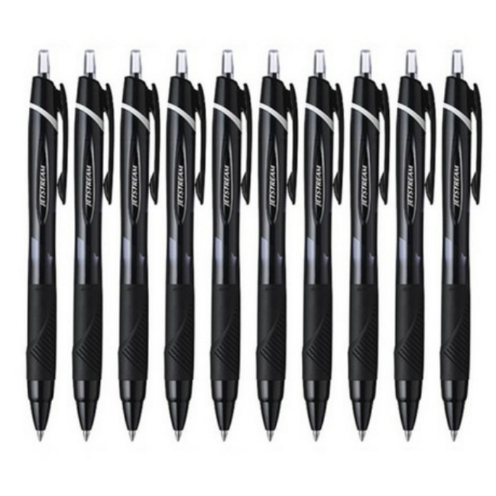 제트스트림 유성볼펜 0.7mm SXN15007, 블랙, 10개