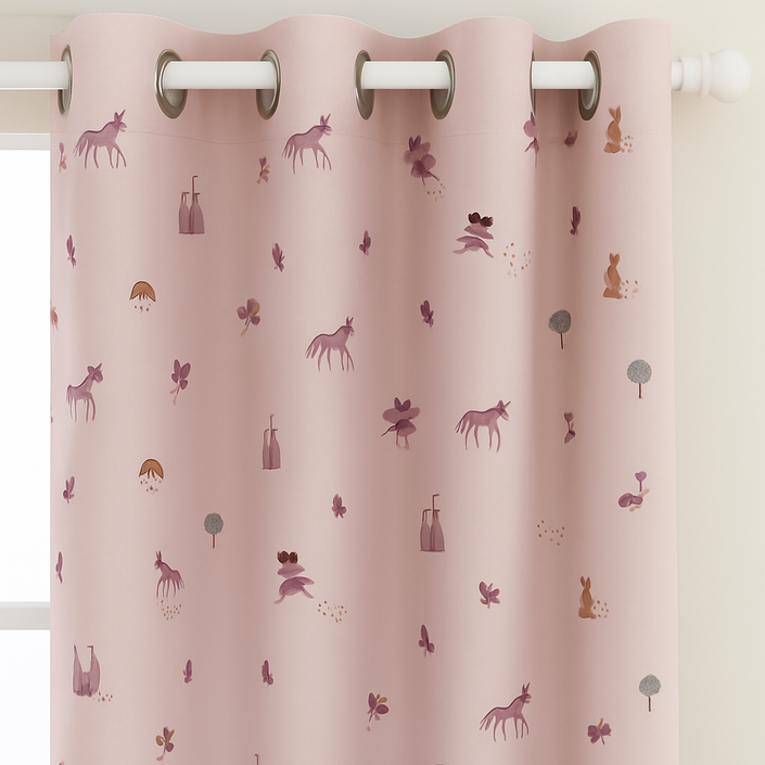 기브앤고 아이방 암막커튼 가리개커튼 아일렛형 벨크로형