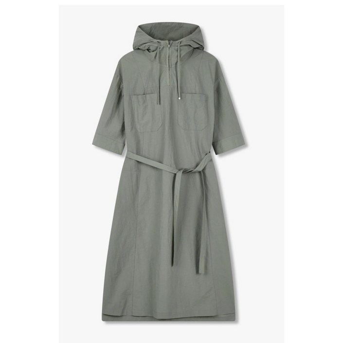 [보브] 하프 집업 벨티드 후드 원피스 7125337502 뉴코아일산