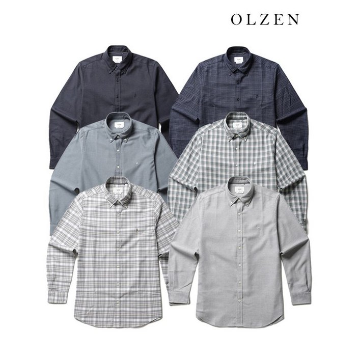 매장정품 올젠 OLZEN 남성 플란넬 셔츠ZBF4WC1201 ZBF4WC1201 1349132
