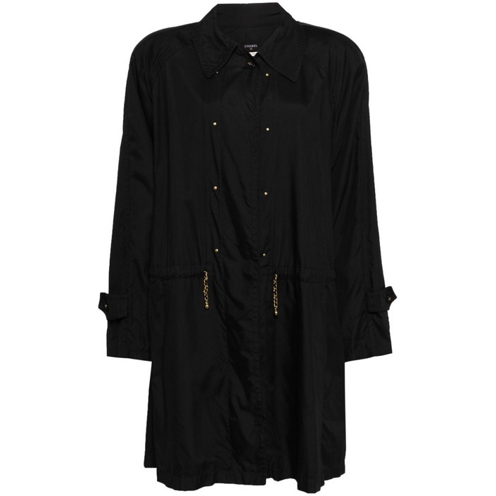 샤넬  중고 2000s doublebreasted belted trench coat