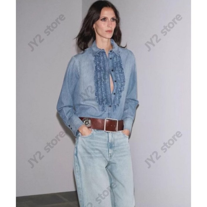 ZARA 자라 2025 신상 데님 셔츠 5216061