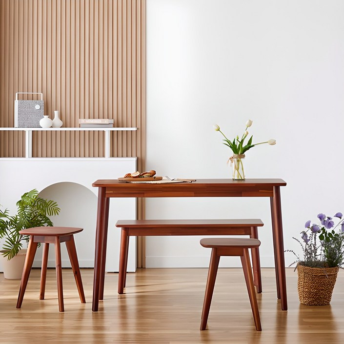 나인홈 베네 원목 식탁세트 폭좁은 책상 다용도 테이블 콘솔테이블 2colors, 브라운