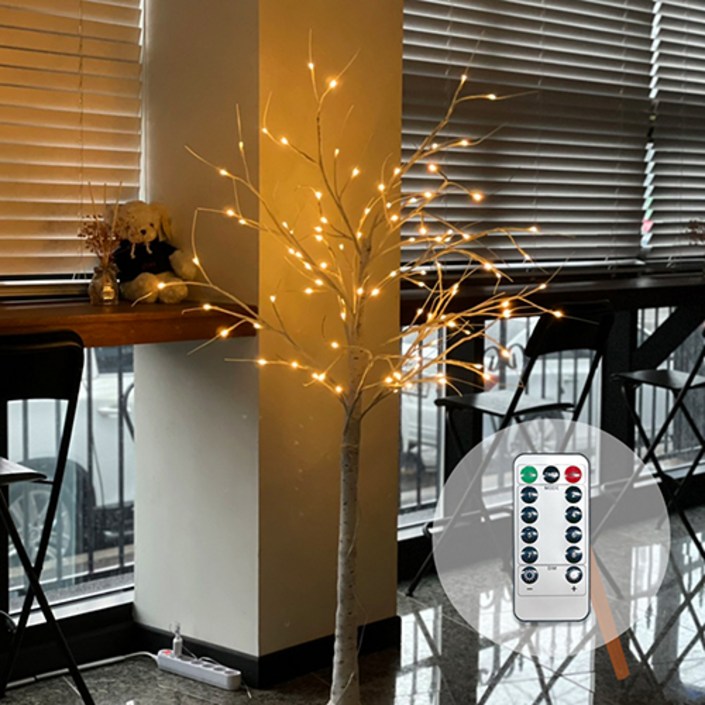 소소 LED 자작나무 무드등 트리 화이트 대형 특대형 150cm 180cm