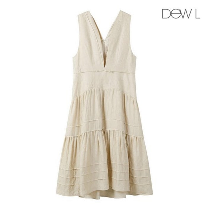 [백화점 정품] 듀엘 원피스 크링클 슬리브리스 BE_D243MSE015