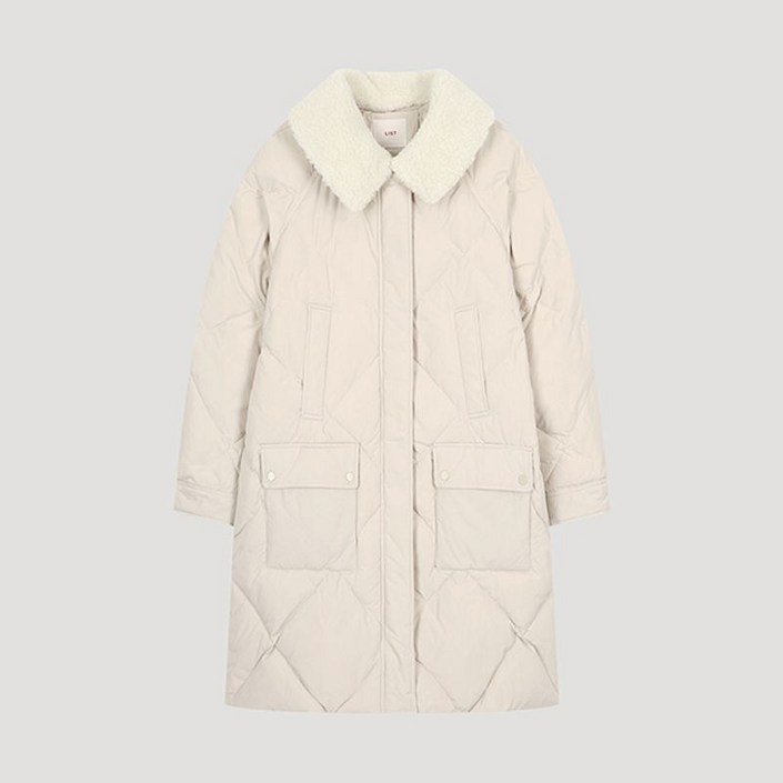 리스트 부클퍼 카라 퀼팅 덕다운 점퍼 TSDJPO82060 LB