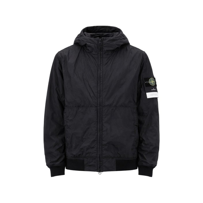 스톤 아일랜드 후드 봄버 재킷