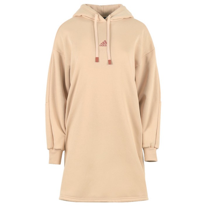 아디다스 여성 WORD 튜닉 루즈핏 기모 후드 원피스 IK9890
