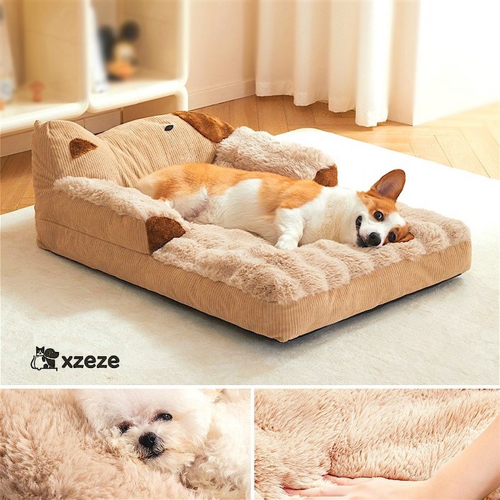 반려동물 쿠션 침대 극세사 사계절 폭신 강아지 고양이 방석