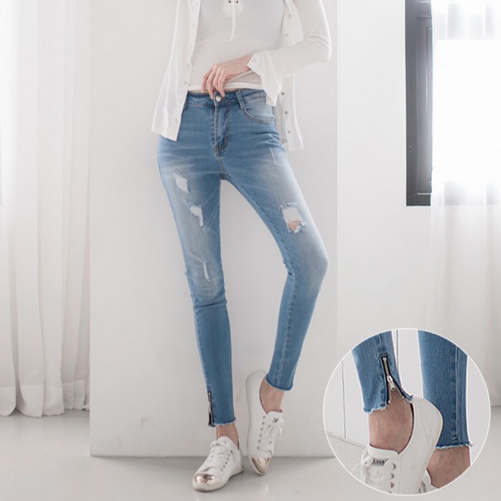 데일리 워싱 스판 스키니 청바지