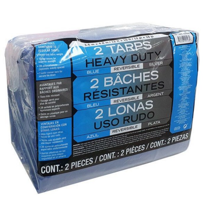 커클랜드 양면 방수포 3.6mx4.8m 타프 그라운드 시트 1개 코스트코