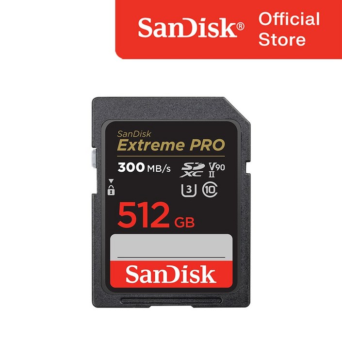 샌디스크 익스트림프로 SDXC V90 UHS2 SDSDXDK 512GB 샌디스크 익스트림프로 SDXC V90 UHS2 SDSDXDK 512GB