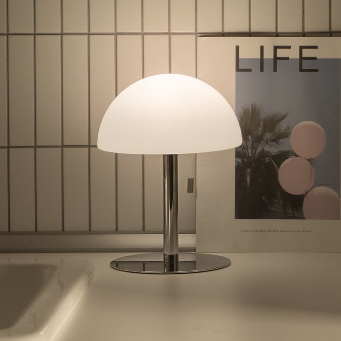 레톤 무드웨이 포터블 램프 무선 조명 단스탠드, 크롬