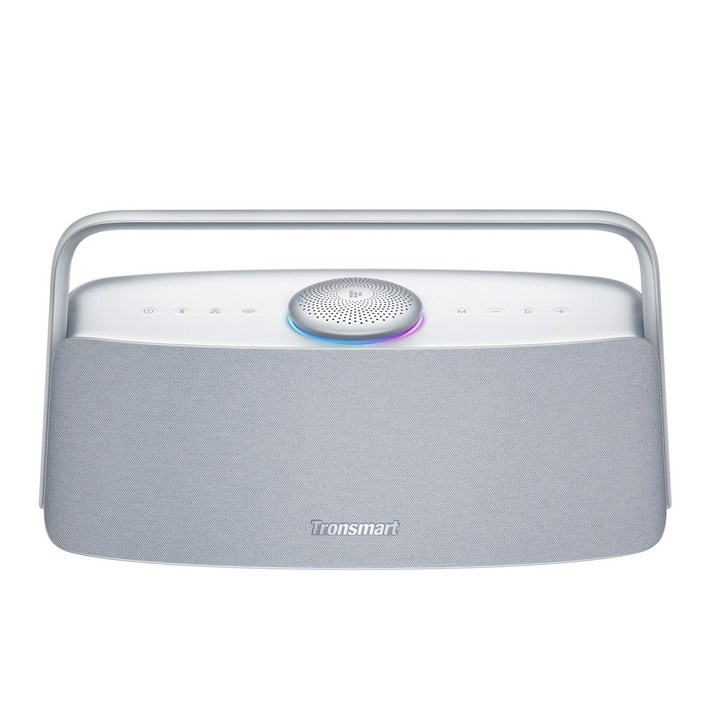 Tronsmart Fiitune X30 블루투스 스피커 휴대용 공간 음향 저음 14시간 80W 사운드 IPX6 방수, 회백색