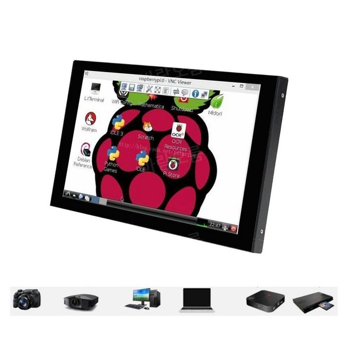 휴대용 보조 디스플레이 모니터 7인치 1024x600 HDMI