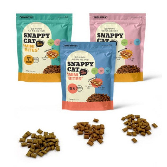 스내피캣 미니바이트 대용량, 1개, 300g, 참치와닭고기300g