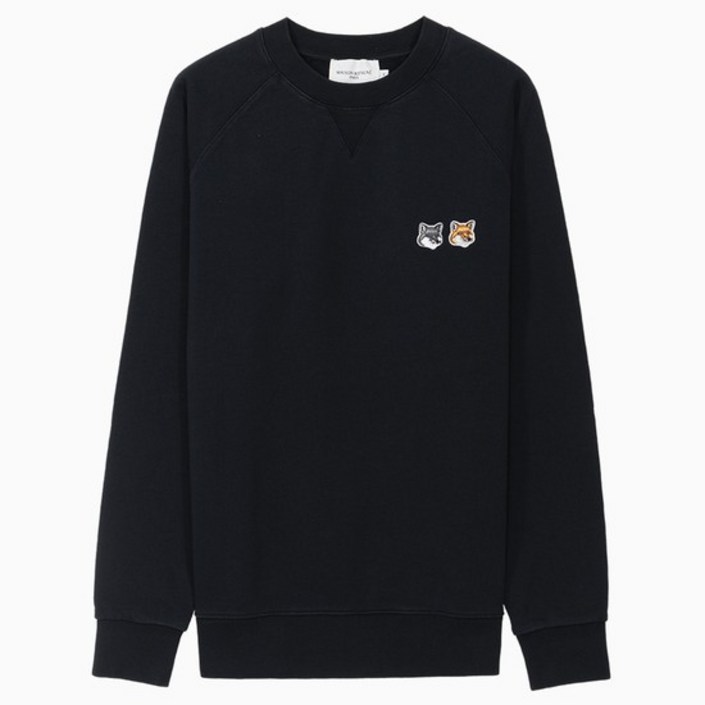 당일 23SS 메종키츠네 더블 폭스 헤드 엔트러사이트 맨투맨 FM00358KM0002 AN