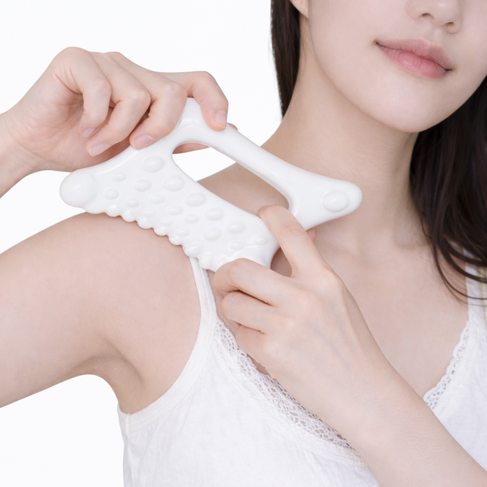 헤네시스 세라믹 괄사 얼굴 바디 마사지기