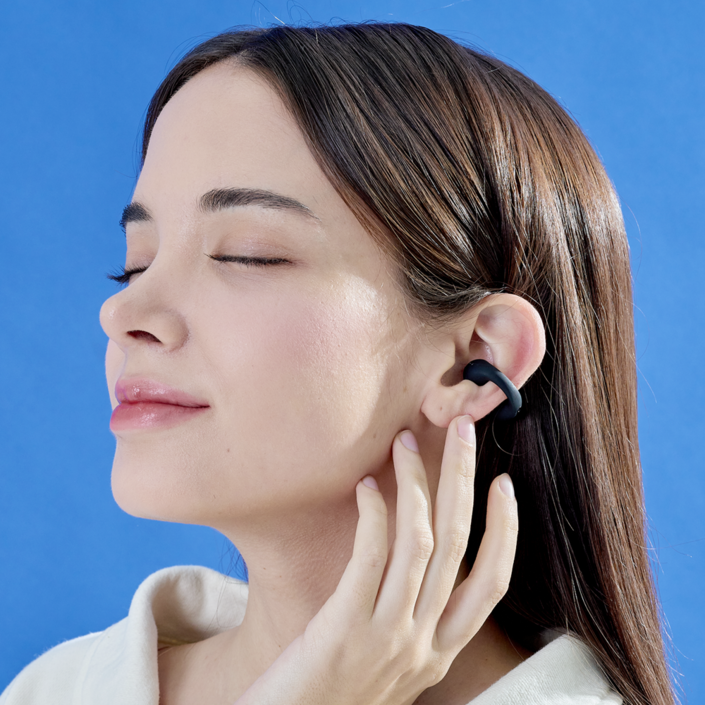 마틴프로 Play-X Max 이어폰 /차무희 이어폰/청각 보호/ 골전도 이어폰/ 블루투스 이어폰/ 초경량, 블랙