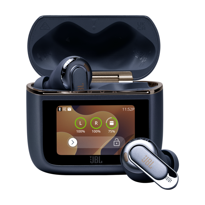 삼성공식파트너 JBL TOUR PRO3 블루투스 이어폰 스마트케이스 JBL 프로사운드 노이즈캔슬링 톡쓰루 주변소리듣기 공간음향 PersoniFI 3.0 전용앱 최대 44시간, 블루