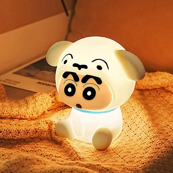 짱구 말랑말랑 흰둥이 무드등 취침등 수면등